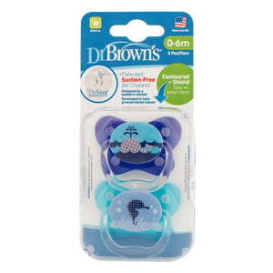 Dr Browns PreVent® Contoured Pacifier 0-6m Blue