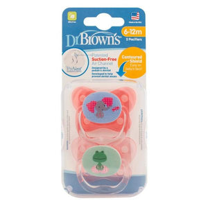 Dr Browns PreVent® Contoured Pacifier 6-12m - Pink