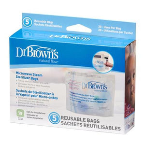Dr Browns Microwave Steam Sterilizer Bags [Pack of 5]